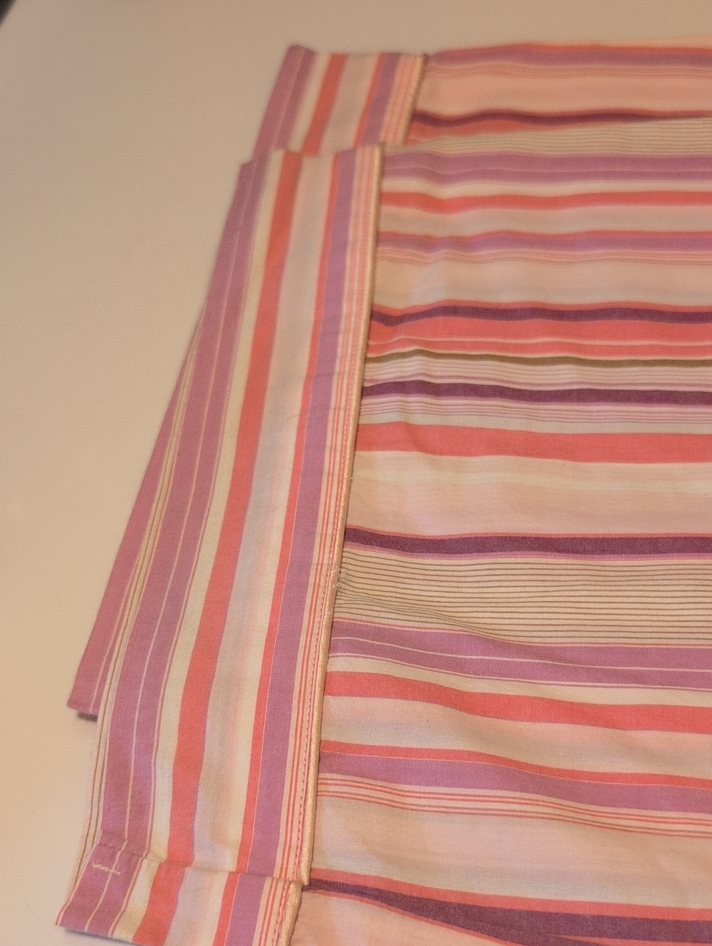 Gilligan & O'Malley Pink, Purple & Cream Striped Women's Pajama Set - Picture 5 of 6